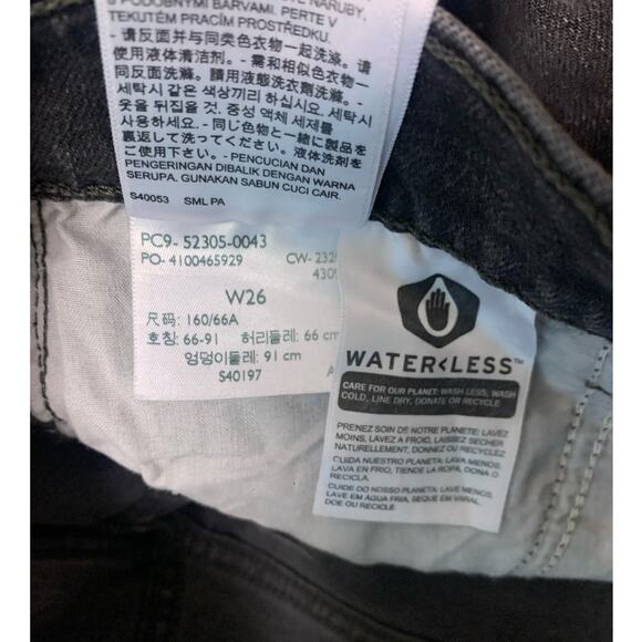 Levi’s Wedgie Skinny Washed Black Button‎ fly  size 26 - Picture 9 of 9